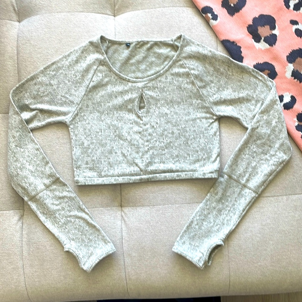 Gymshark long sleeve crop green